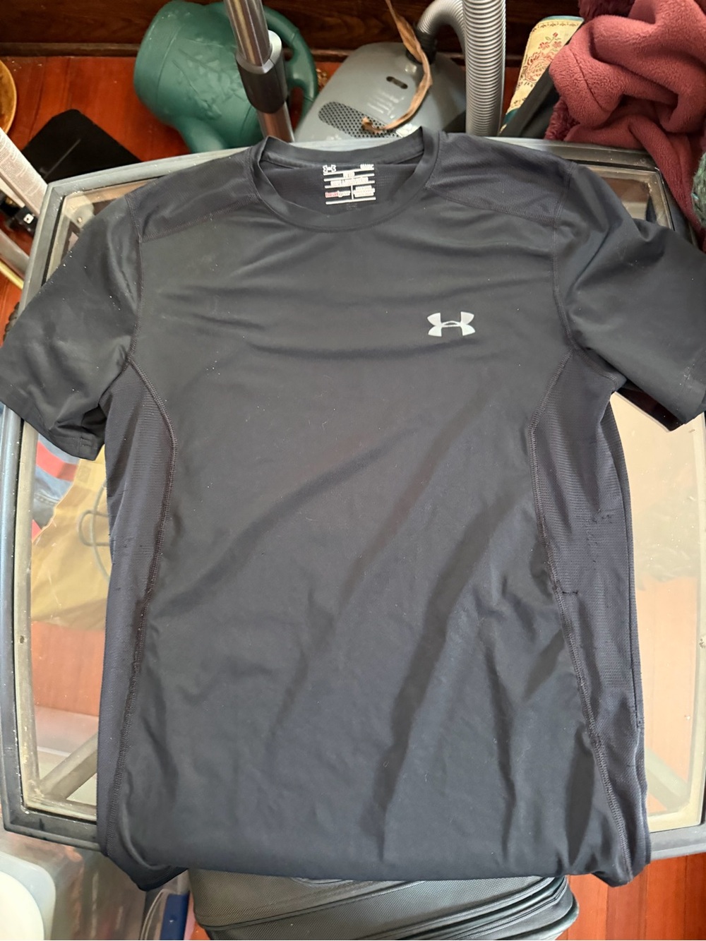 Under Armour Men’s Black Short-Sleeve HeatGear Performance Tee